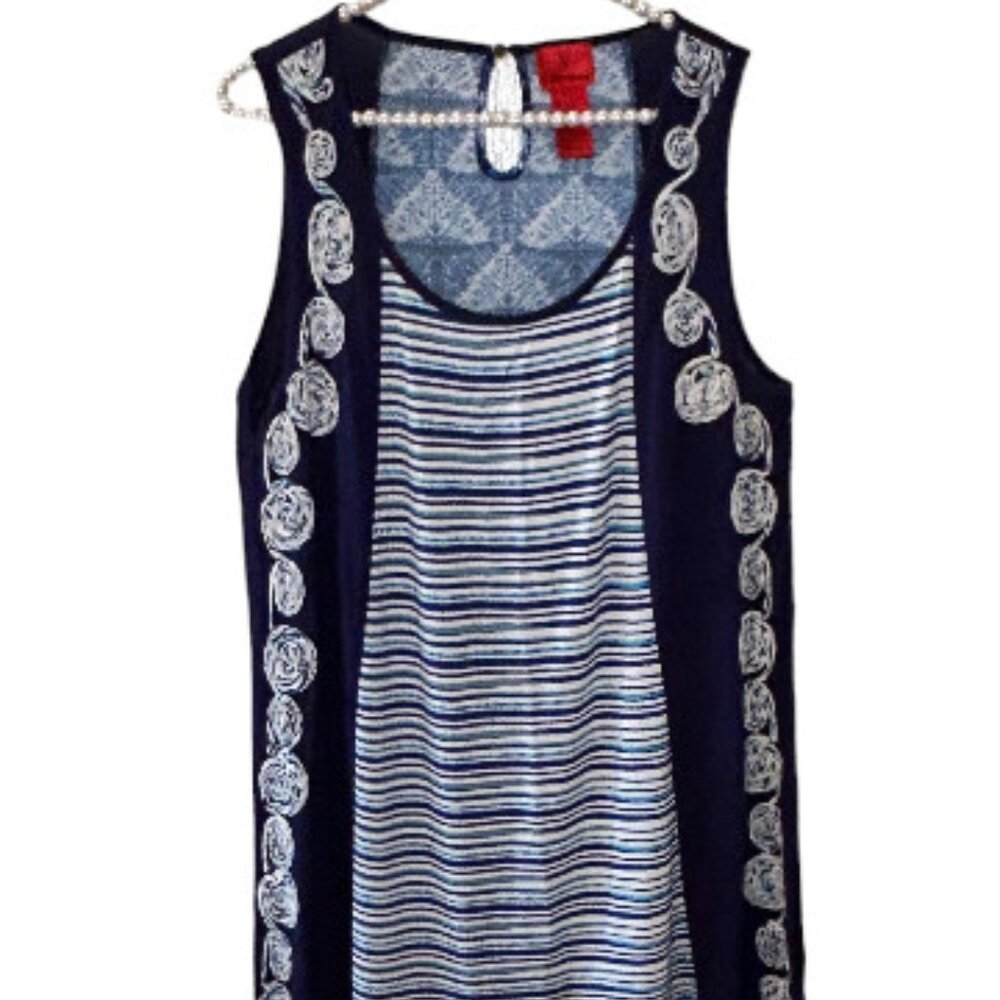 Unique Artsy Design - V Christina Sleevless Tunic L EUC